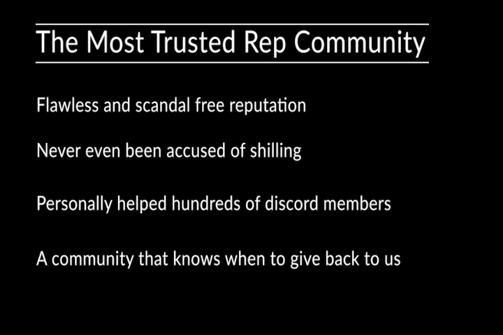 the most trusted rep community